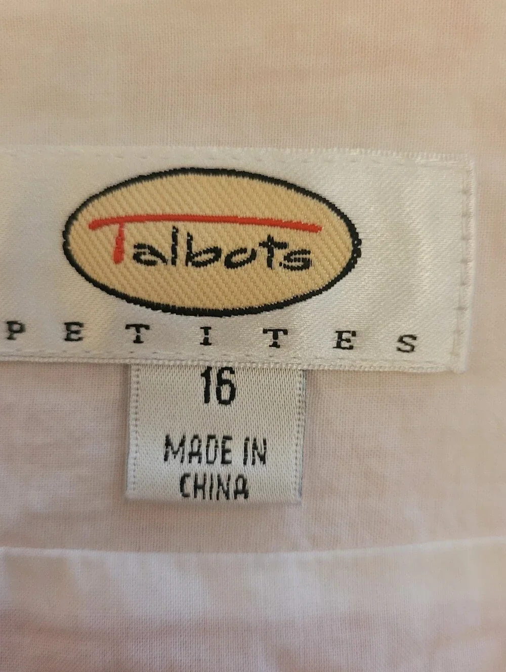 Talbots Orange & White Cotton Print A-Line Skirt Size 16 Petite